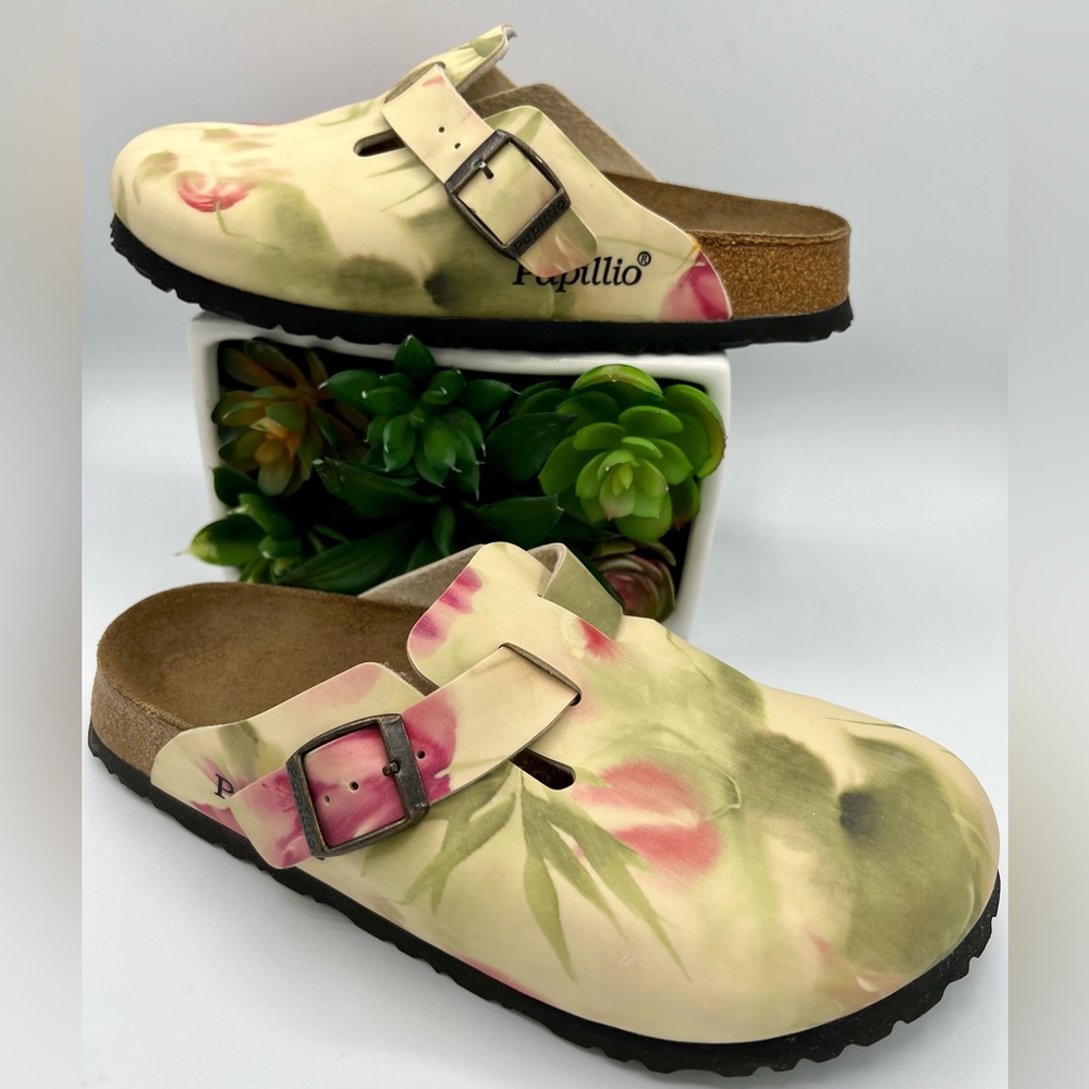 🌺Birkenstock Papillio Women’s Boston Floral Clogs | Mules | Slip Ons🌸🌺